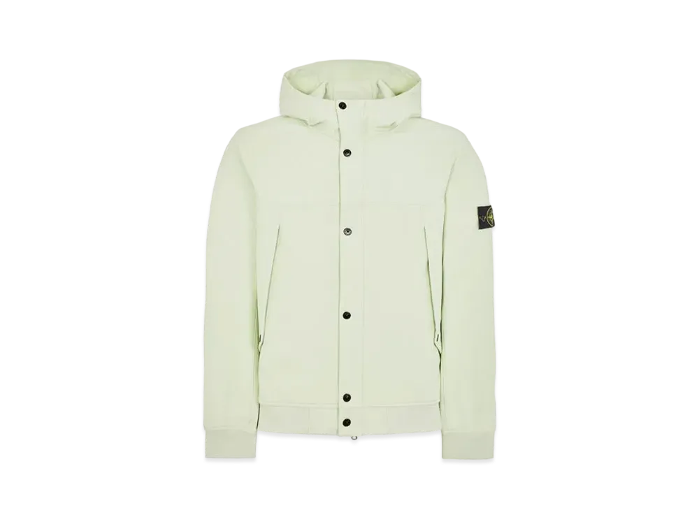 Stone Island 40227 Light Soft Shell-R_E.DYE Technology In Recycled Polyester "Pistachio Green"