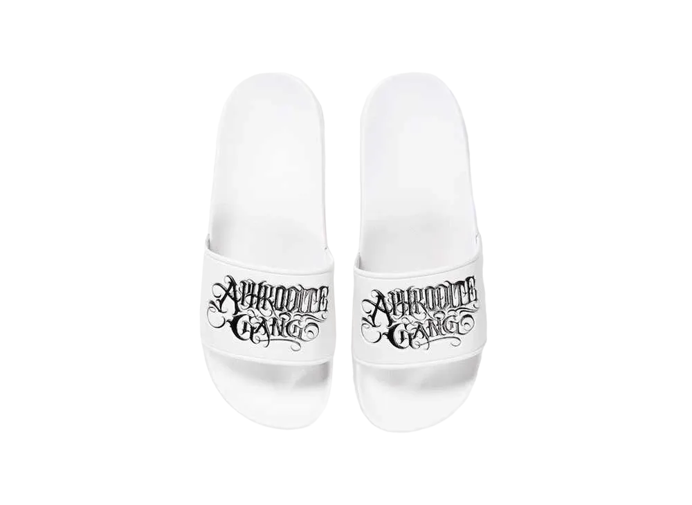 APHRODITEGANG Classic Logo Shower Sandals "White"