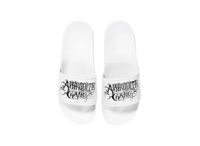 APHRODITEGANG Classic Logo Shower Sandals "White"