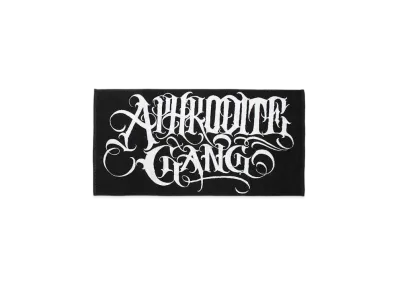APHRODITEGANG Classic Logo Jacquard Beach Towel "Black"