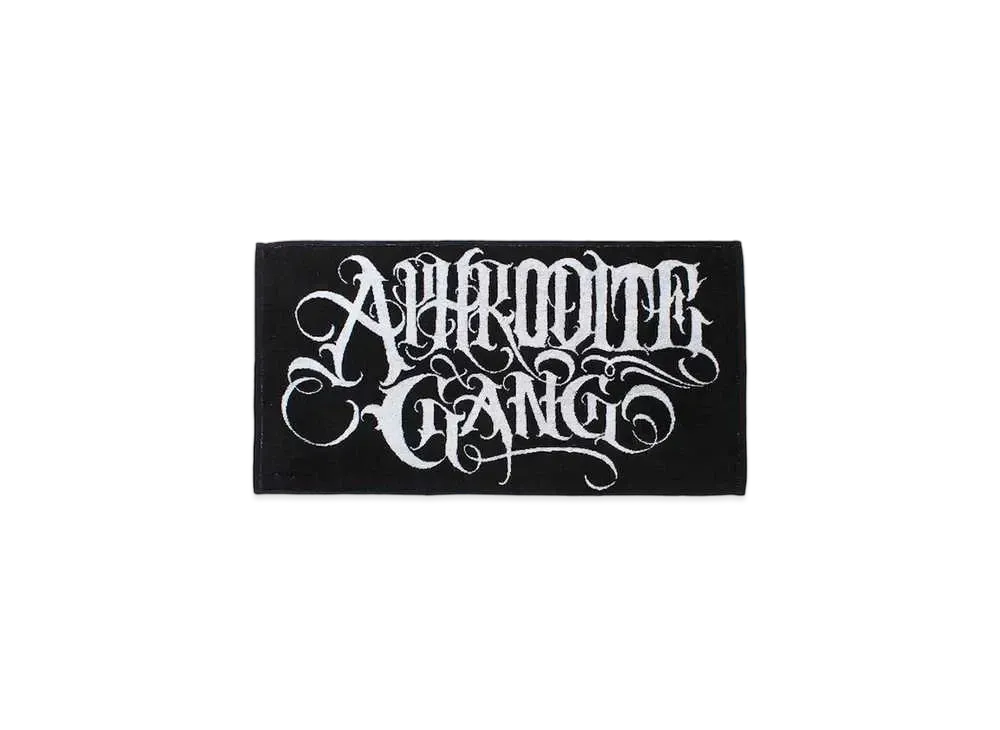 APHRODITEGANG Classic Logo Jacquard Towel "Black"