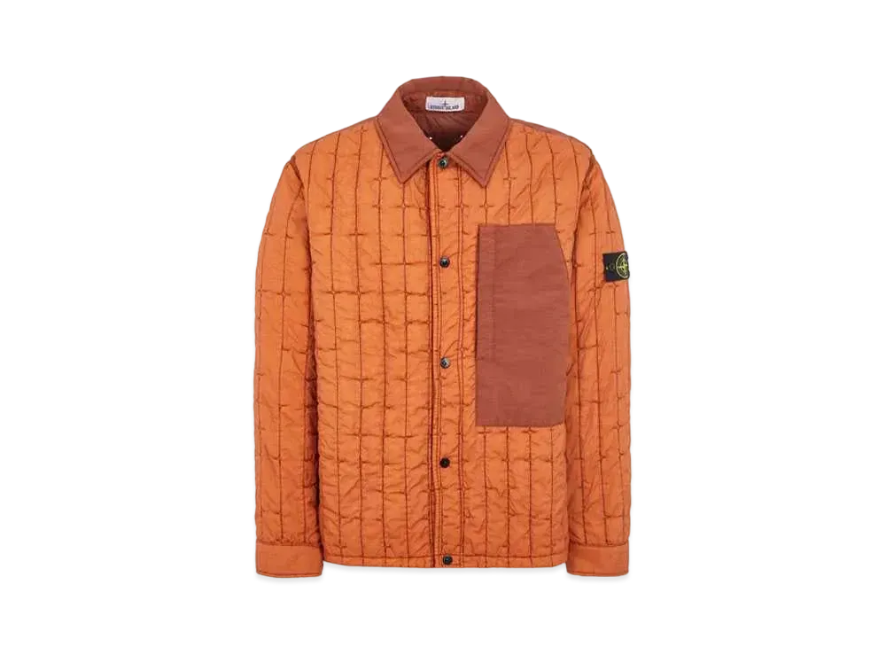 Stone Island 40831 Quilted Nylon Stella With PRIMALOFT-TC "Red Brown"