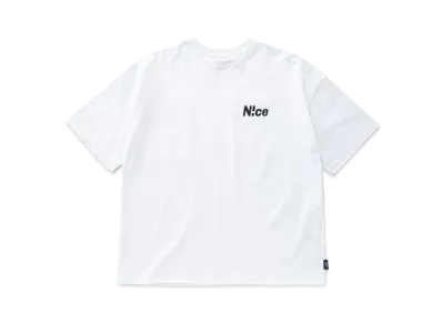 N!ce Embroidery Tee "White"