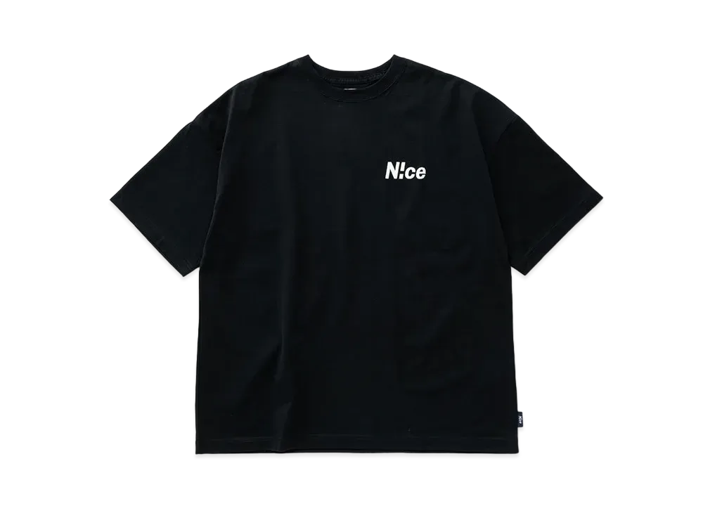 N!ce Embroidery Tee "Black"
