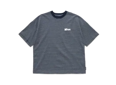 N!ce Round Logo Border Tee "Navy"
