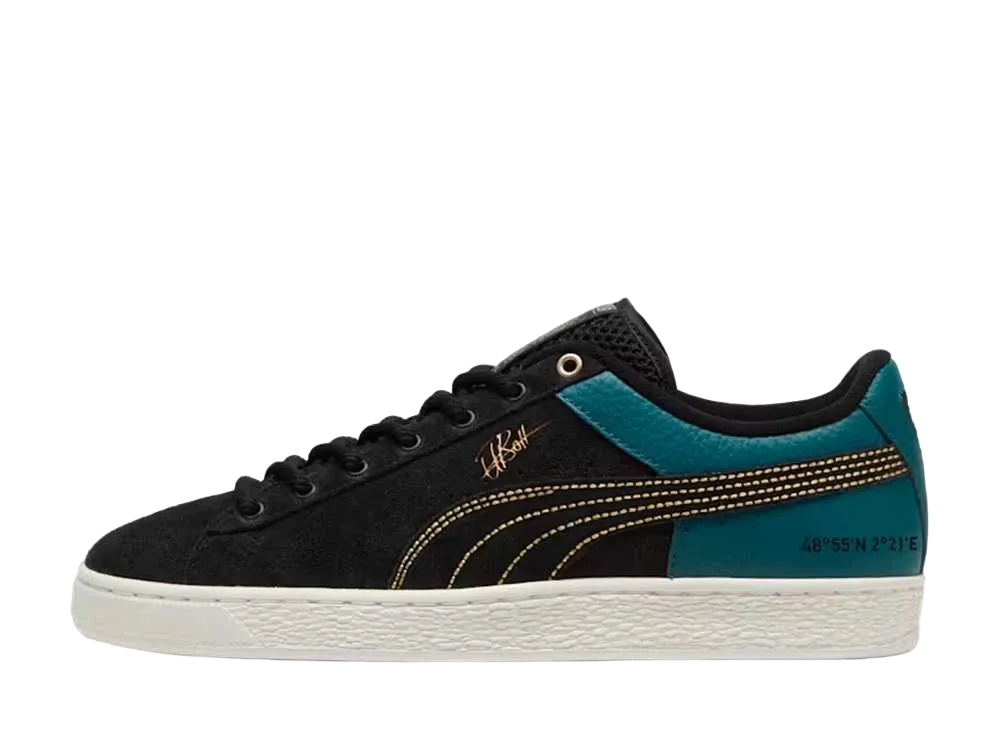 プーマ スウェード ウサイン ボルト "プーマブラック/コールドグリーン"