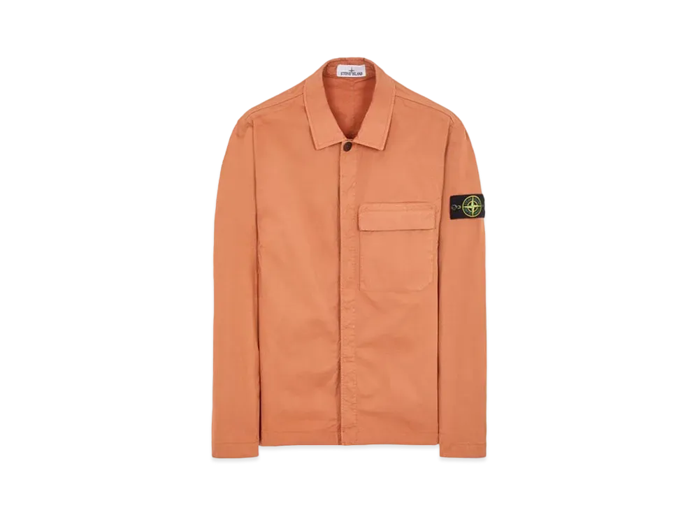 Stone Island 10710 SUPIMA Cotton Twill Stretch-TC "Red Brown"