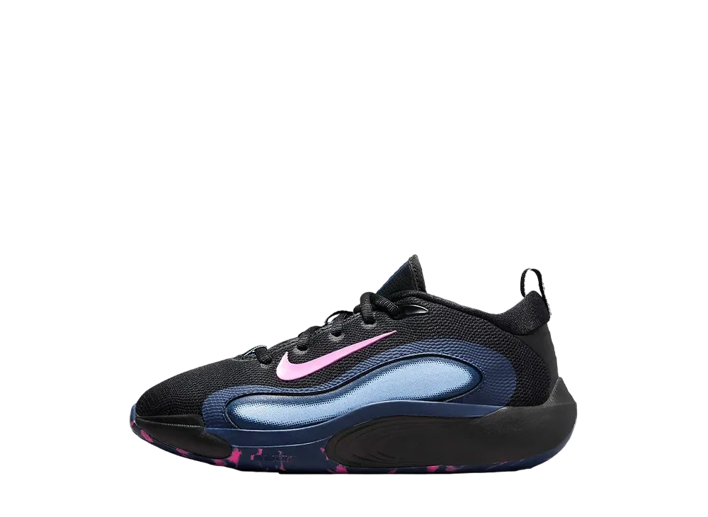 Nike GS IsoFly "Black/Midnight Navy/Aluminum/Playful Pink"