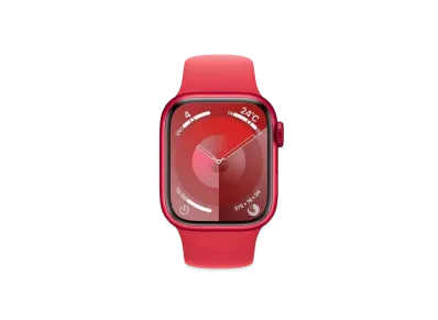 Apple Watch Series 9 (GPS Model) 41mm (Product)Red Aluminiumcase (Product)Red Sportsband (M/L) "Red" MRXH3J/A