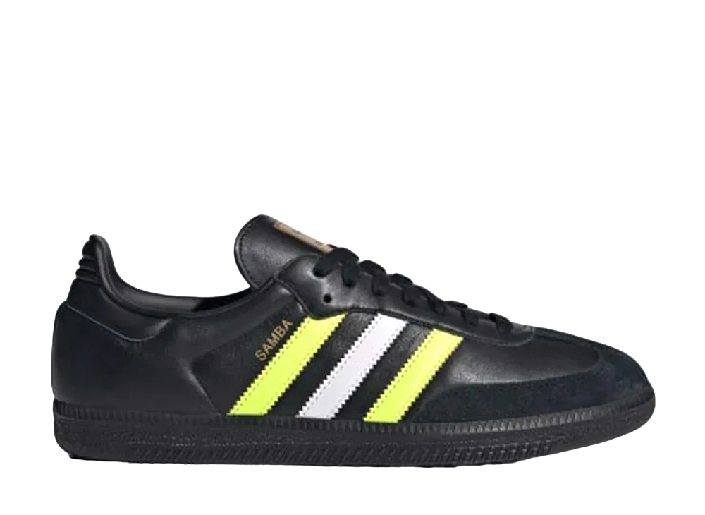 adidas Samba OG "Core Black/Solar Yellow/Matte Gold"