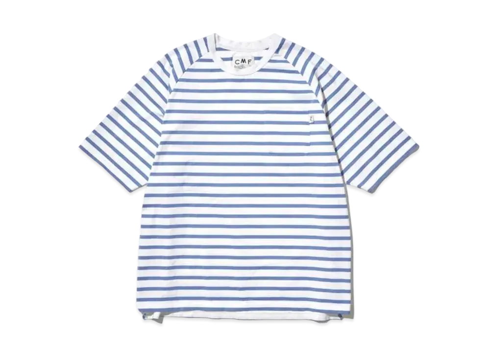 CMF OUTDOOR GARMENT Border Tee H/S -2024FW- "Blue"