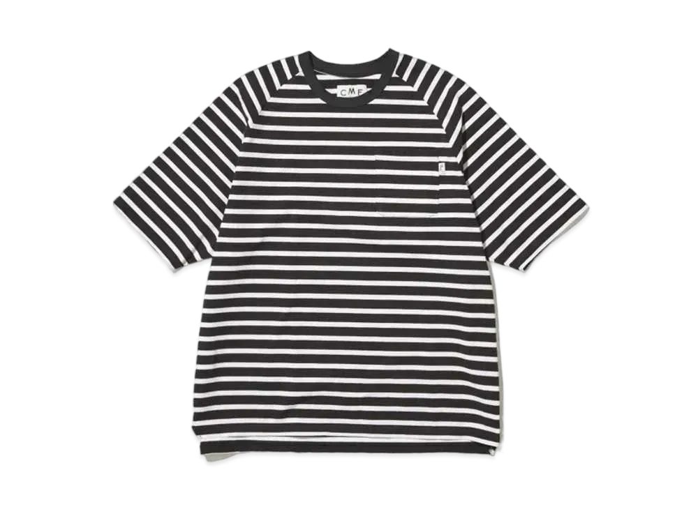 CMF OUTDOOR GARMENT Border Tee H/S -2024FW- "Black"
