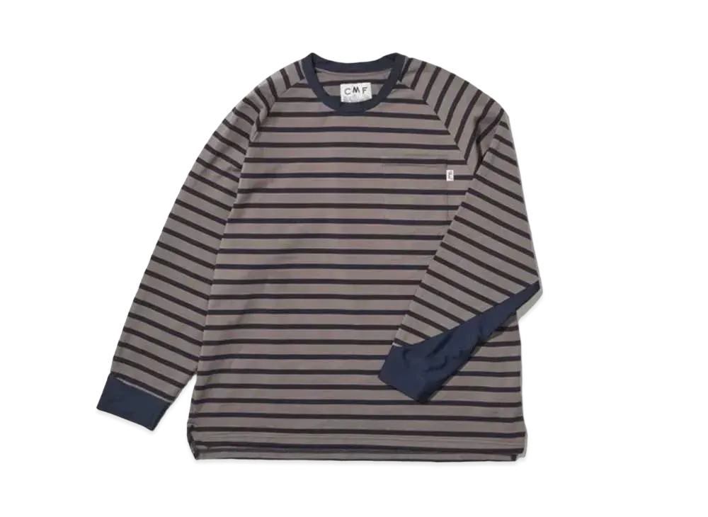 CMF OUTDOOR GARMENT Border Tee L/S -2024FW- "Gray"