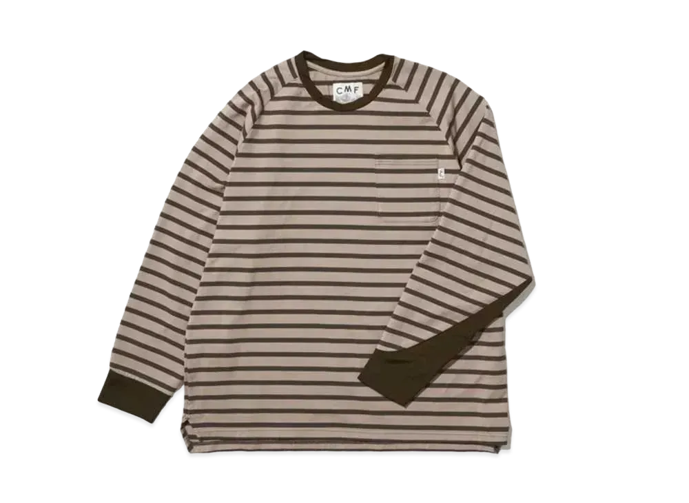 CMF OUTDOOR GARMENT Border Tee L/S -2024FW- "Greige"