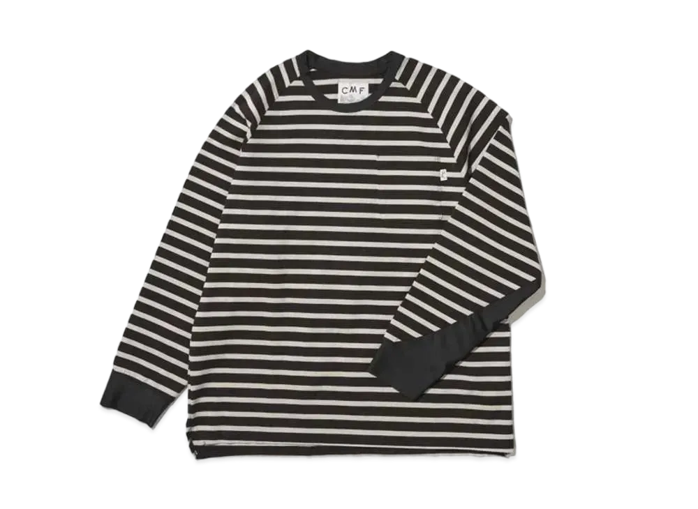 CMF OUTDOOR GARMENT Border Tee L/S -2024FW- "Black"