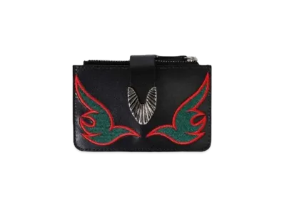 TOGA VIRILIS Western leather wallet small "BLACK"