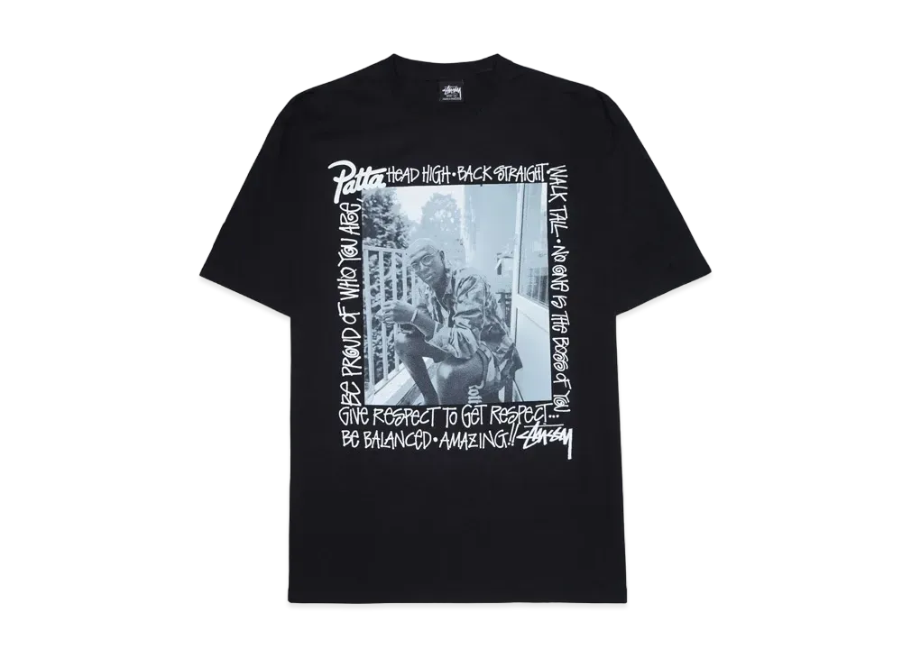 Stussy x Patta Respect Tee "Black"