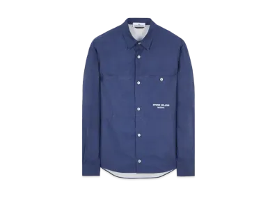 Stone Island 109x3 Stone Island Marina_Plated Cotton Canvas "Royal Blue"