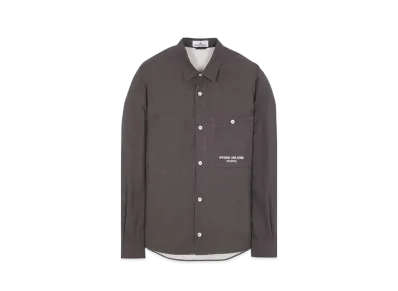 Stone Island 109x3 Stone Island Marina_Plated Cotton Canvas "Steel Grey"