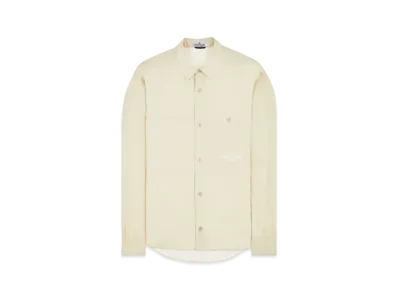 Stone Island 109x3 Stone Island Marina_Plated Cotton Canvas "Ivory"