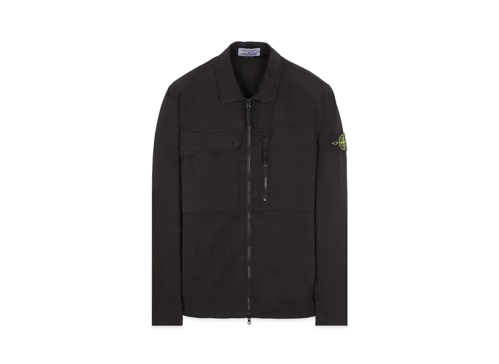 Stone Island 10210 SUPIMA Cotton Twill Stretch-TC "Black"