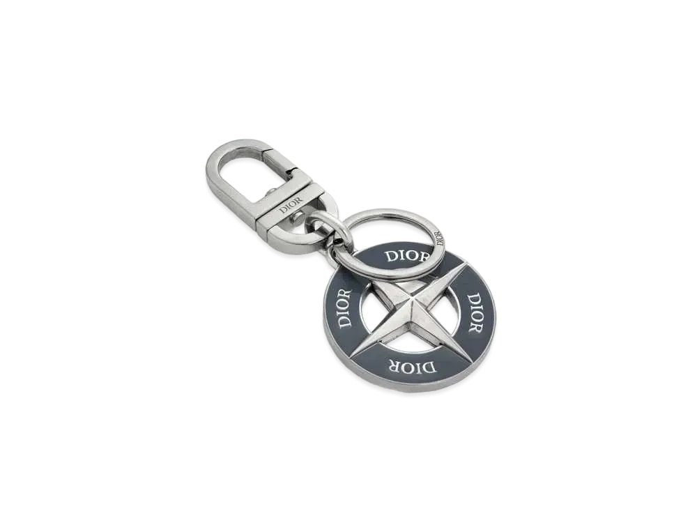 Dior x Stone Island Key Holder Brass and Enamel "Blue"