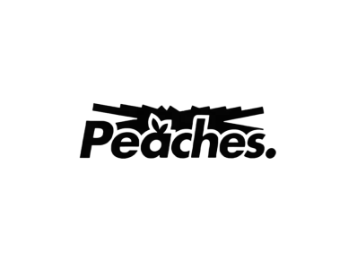 Peaches. x LE SSERAFIM DECAL STICKER (S) "BLACK"