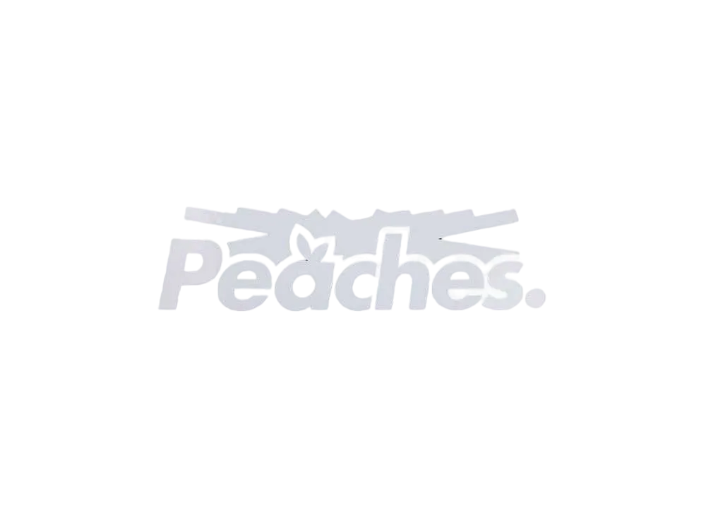 Peaches. x LE SSERAFIM DECAL STICKER (M) "WHITE"