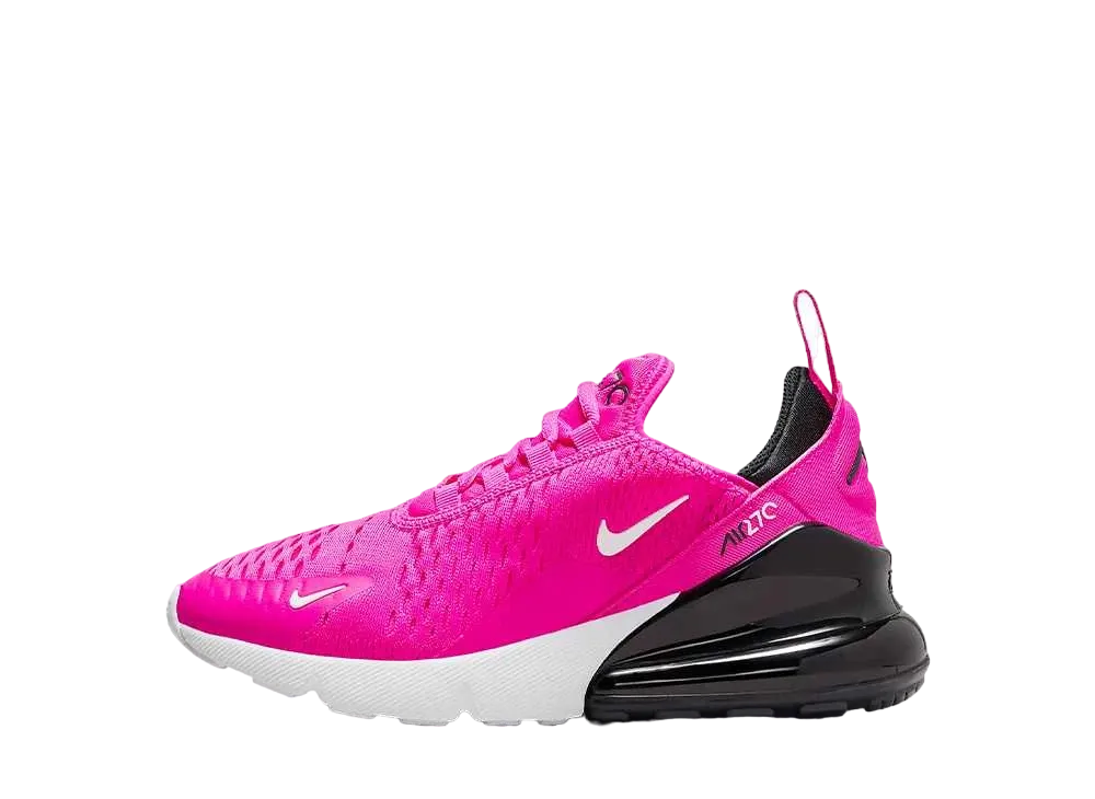 Nike GS Air Max 270 "Laser Fuchsia/Black/White/Summit White"