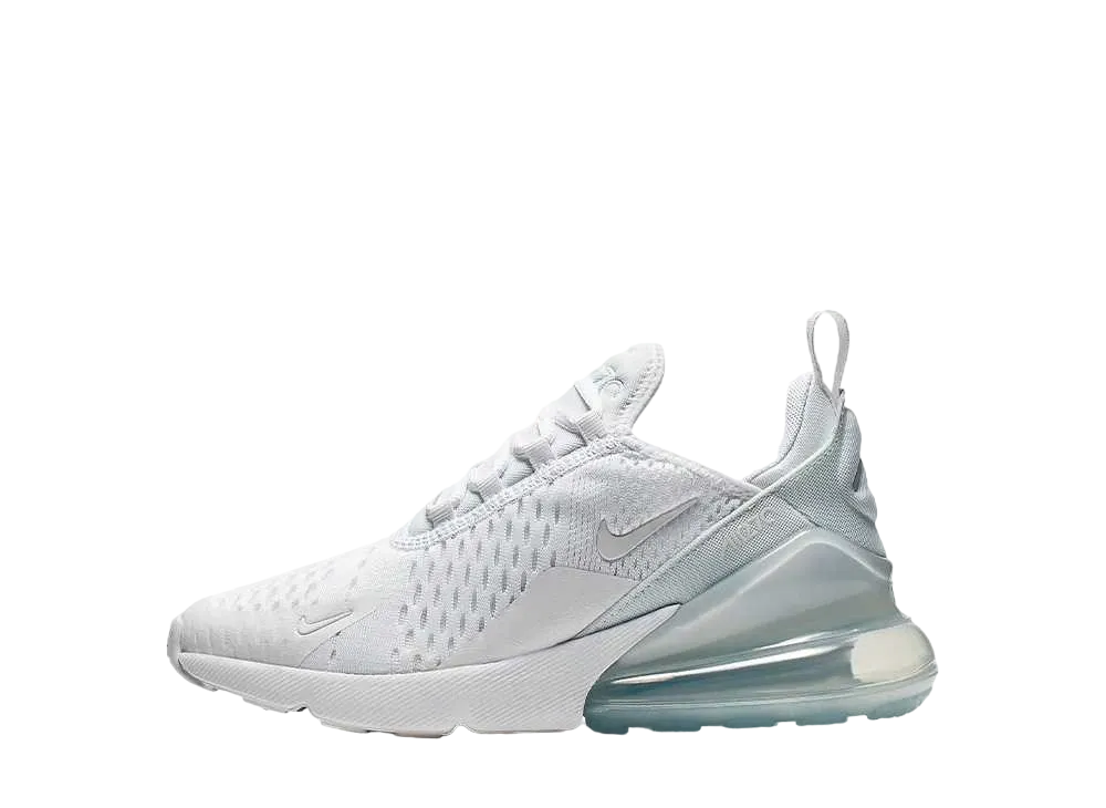 Nike GS Air Max 270 "White/Metallic Silver"