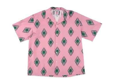 SON OF THE CHEESE Emblem Aloha Shirt "PINK"