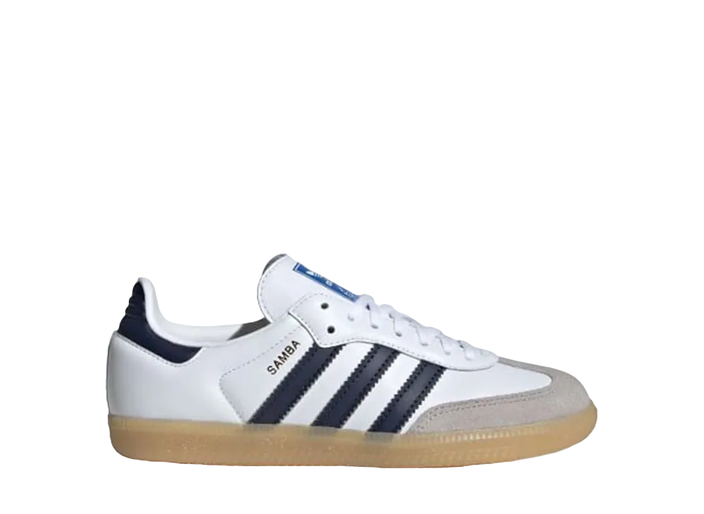 adidas GS Samba OG "Cloud White/Collegiate Navy/Gum"