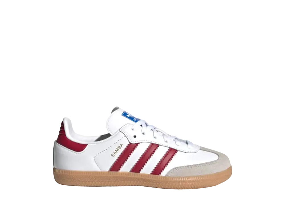 アディダス オリジナルス キッズ サンバ OG "クラウドホワイト/カレッジエイトバーガンディ/ガム" (キッズ)