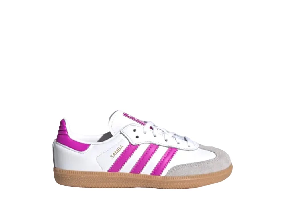 アディダス オリジナルス キッズ サンバ OG "クラウドホワイト/パープルバースト/ガム" (キッズ)