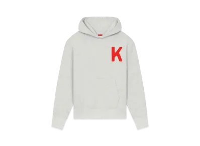 KENZO 'LUCKY TIGER' Embroidery Oversized Hoodie Unisex "Pale Grey"