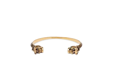 Alexander McQUEEN Victorian Skull Cuff "Antique Gold"