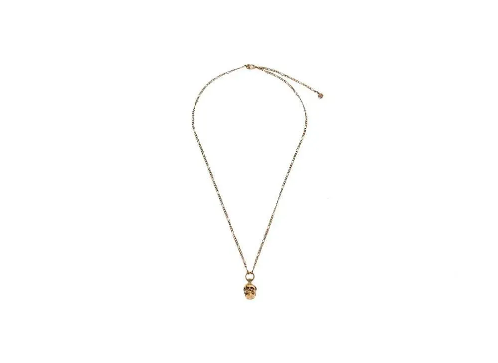 Alexander McQUEEN Victorian Skull Necklace "Antique Gold"