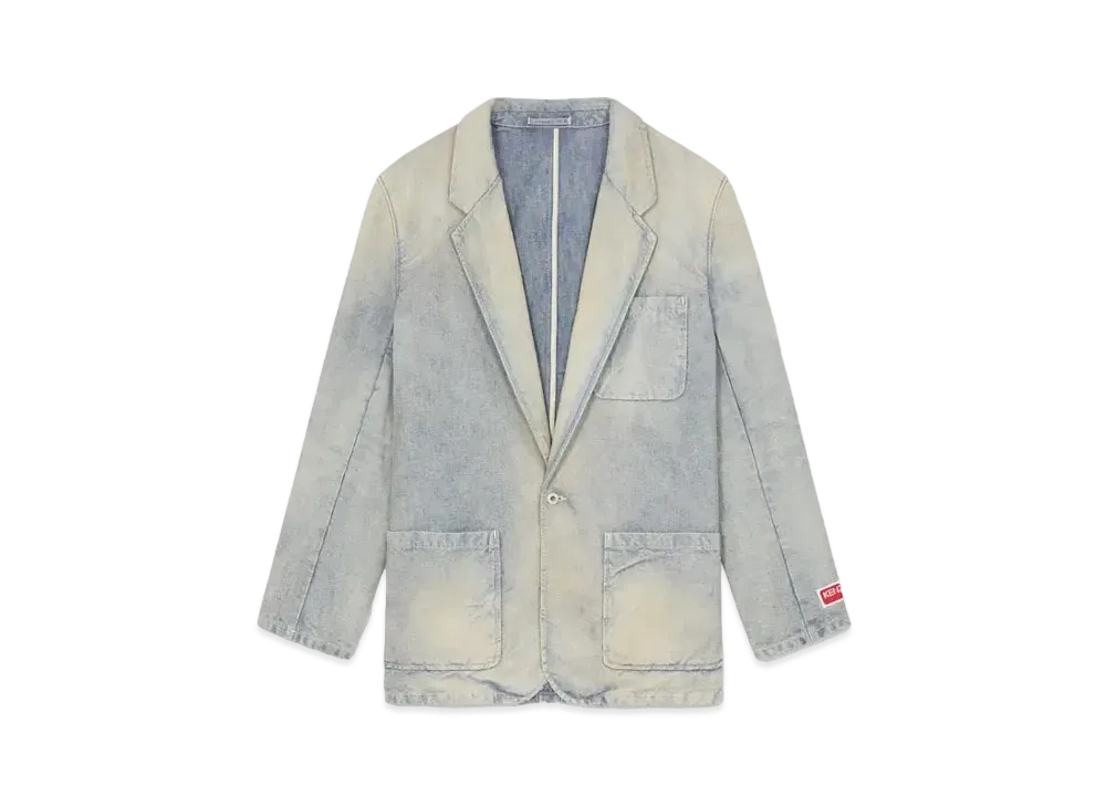 KENZO Blazer Denim Jacket "Stone Bl Dirty Blue Denim"