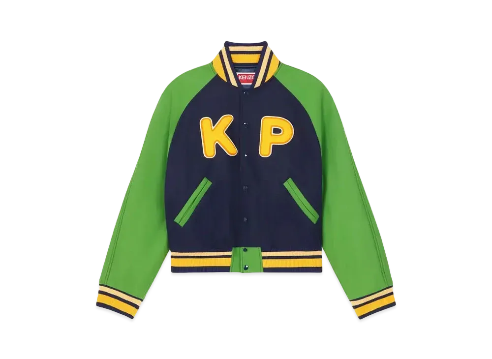 KENZO 'VARSITY' Wool Jacket Unisex "Midnight Blue"