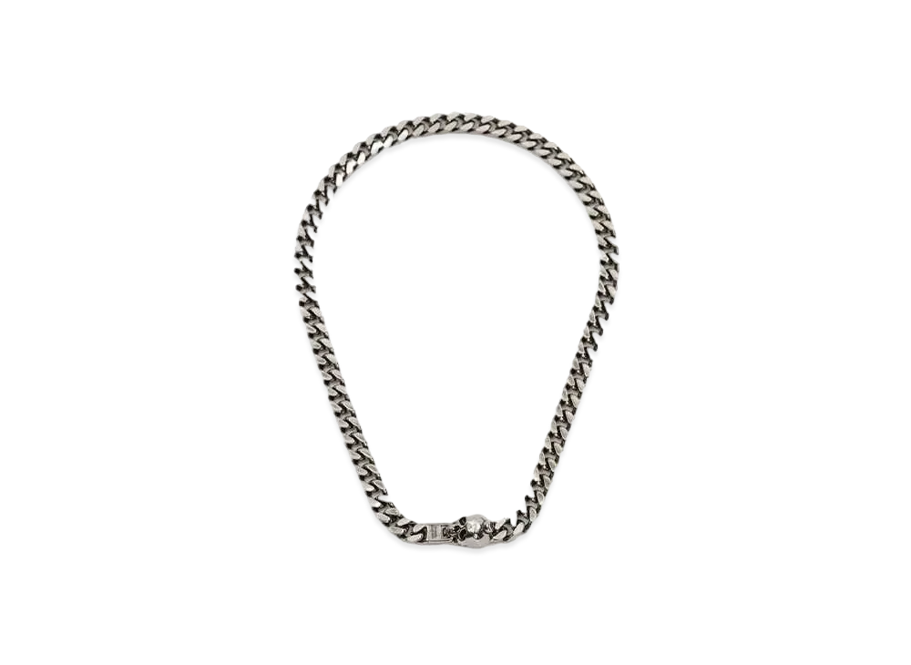 Alexander McQUEEN Skull Chain Necklace "Antique Silver"
