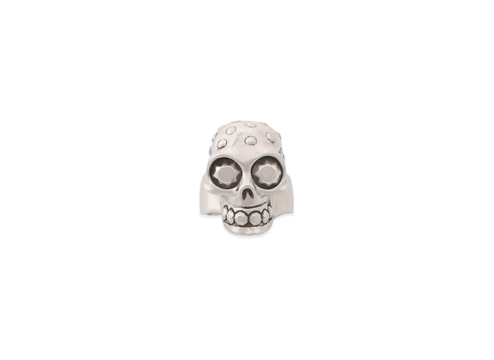 Alexander McQUEEN Knuckle Skull Ring "Antique Silver"