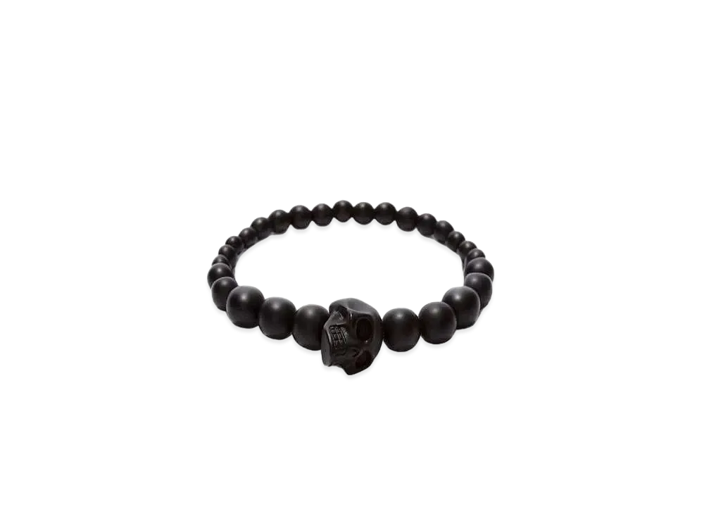 Alexander McQUEEN Skull Multibeaded Bracelet "Black"