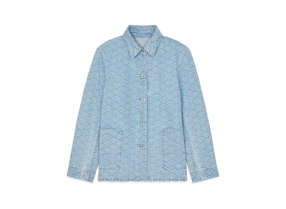 KENZO Workwear Jacket "Stone Bleached White Denim"