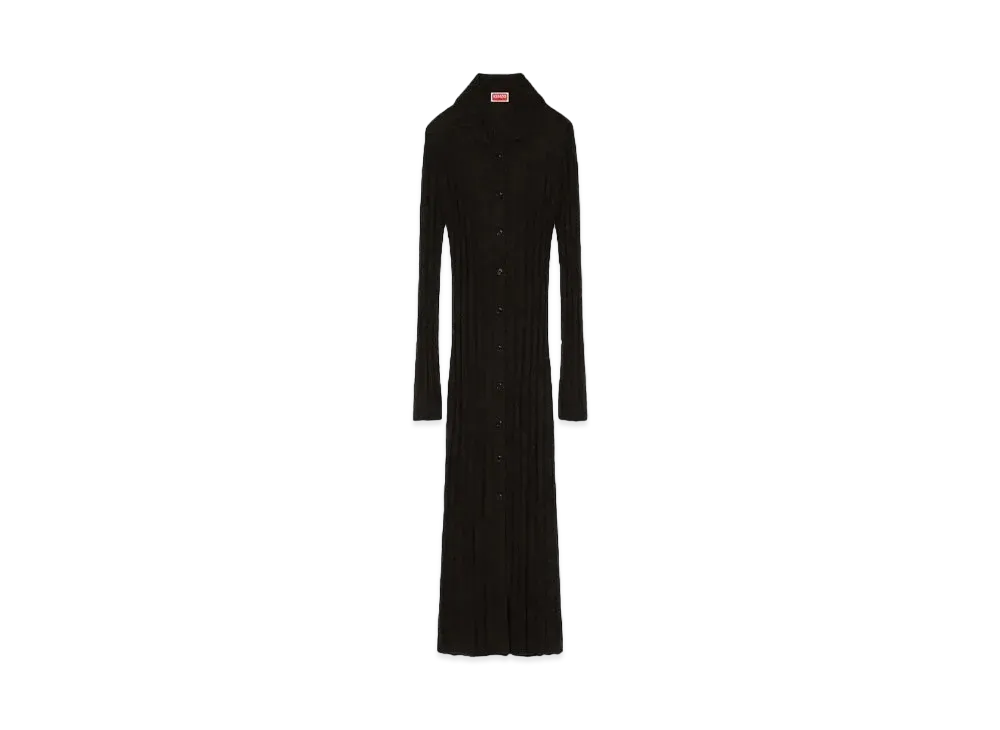 KENZO Long Transparent Cardigan "Black"