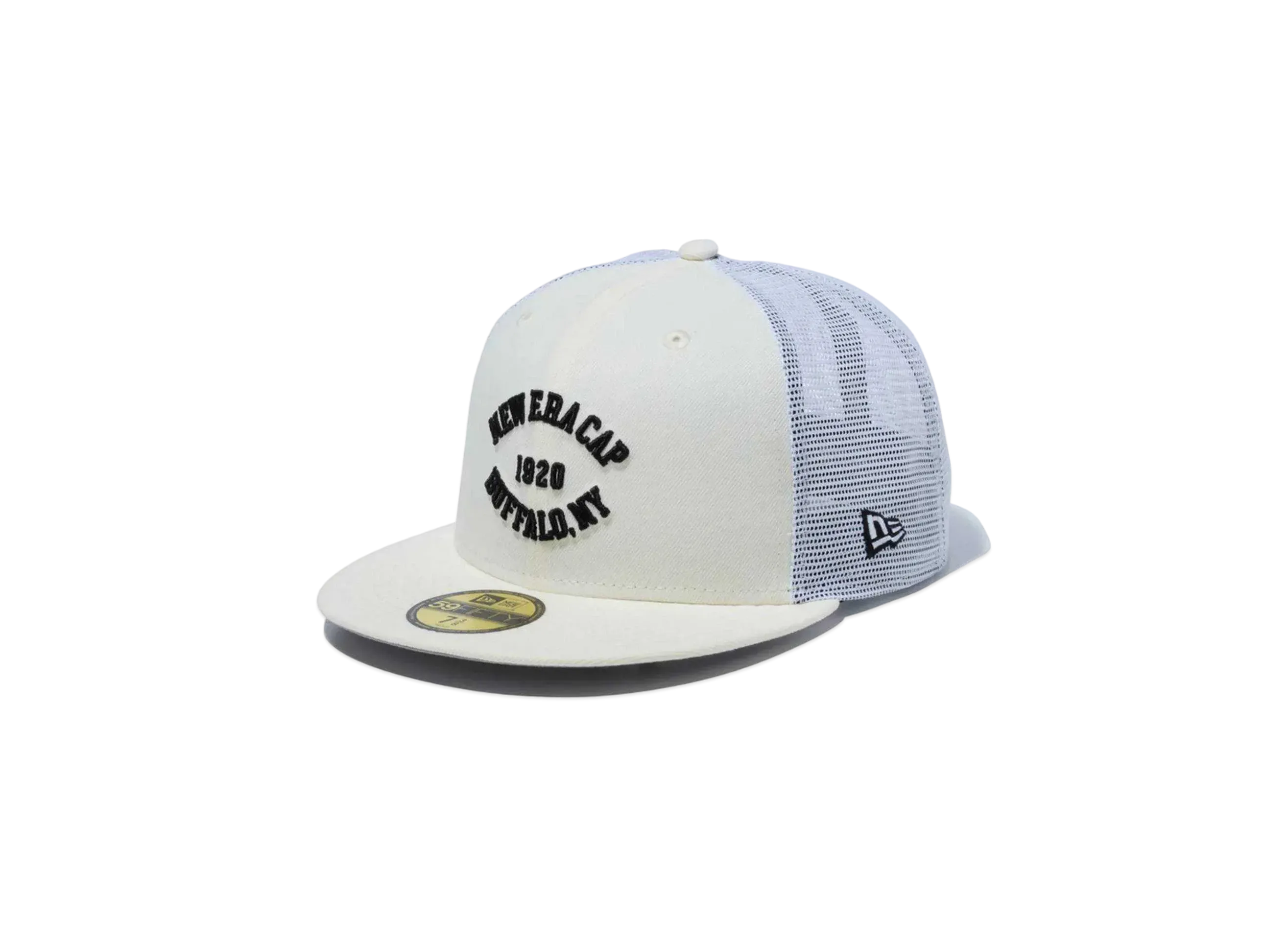 NEW ERA BLACK LABEL SS24 59Fifty Tracker Seasonal Logo "Chrome White"