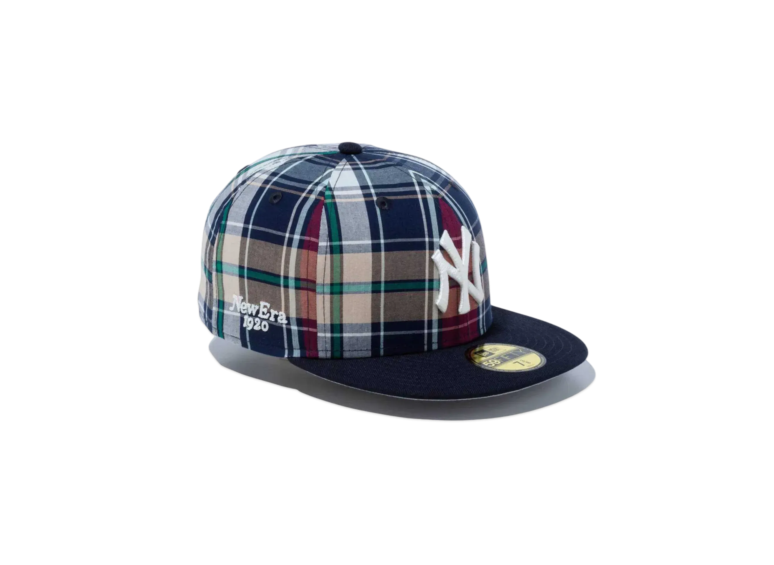 NEW ERA BLACK LABEL SS24 59Fifty New York Yankees Madras Check "Navy"