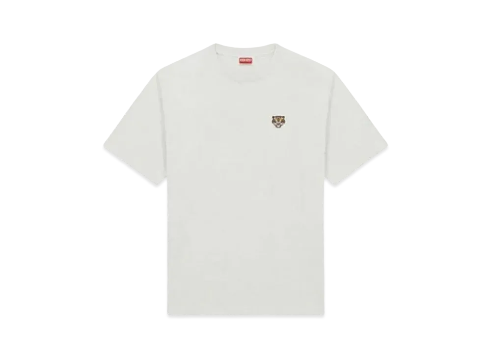 KENZO 'LUCKY TIGER' Embroidered Classic T-shirt "Pale Grey"