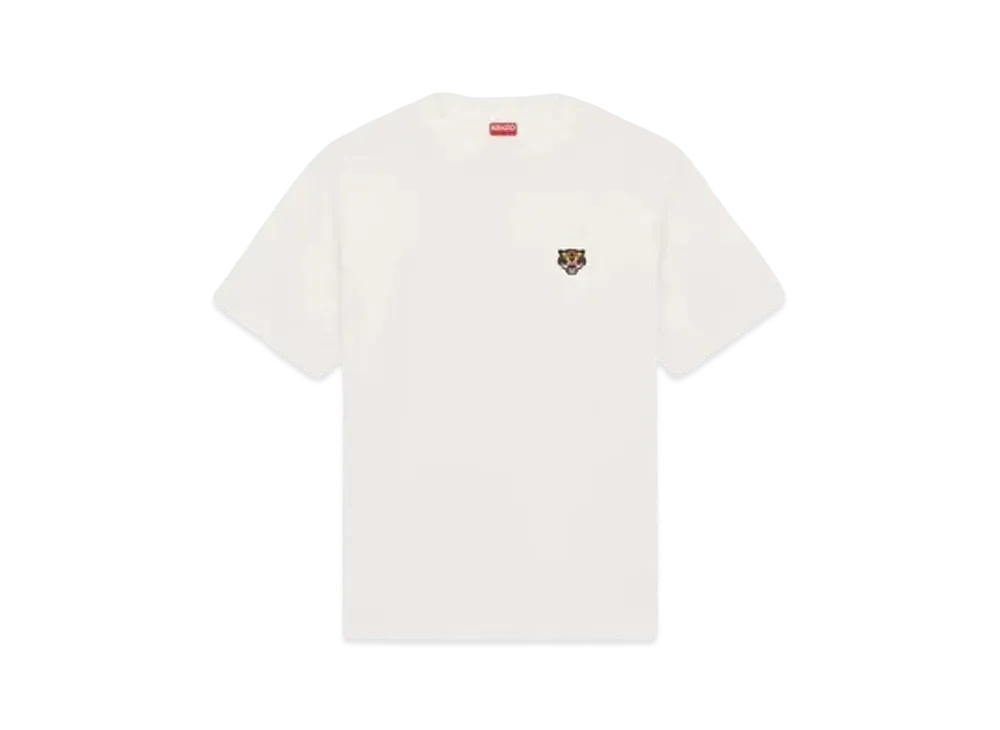 KENZO 'LUCKY TIGER' Embroidered Classic T-shirt "Off White"