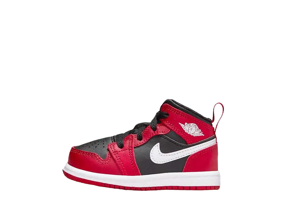 ナイキ TD エアジョーダン1 ミッド "ブラック/ジムレッド/ホワイト" (キッズ)