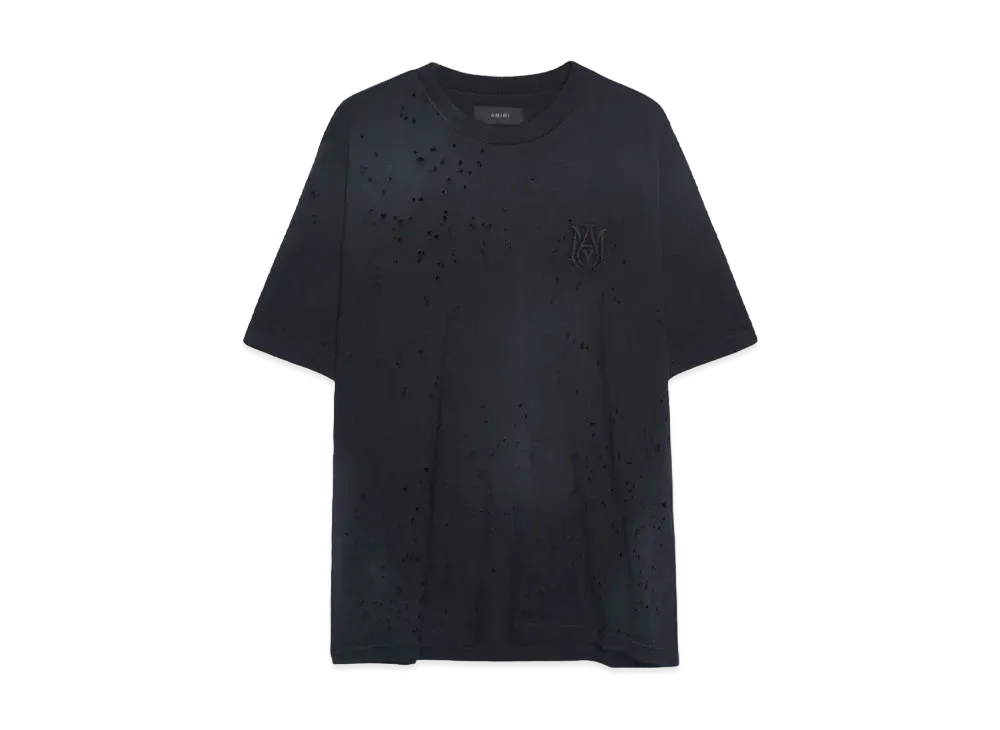 AMIRI MA SHOTGUN EMBROIDERED TEE "BLACK"